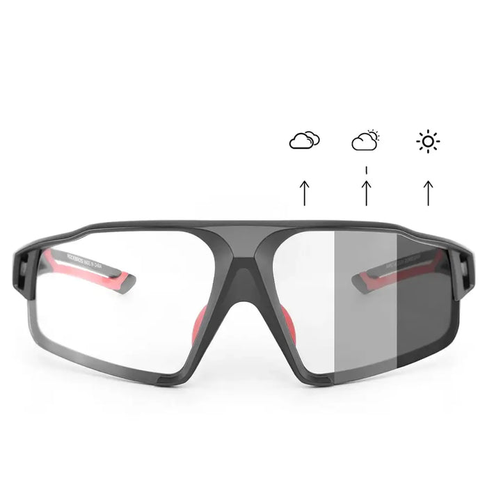 Rockbros SP216BK photochromic UV400 cycling glasses - black and red - Sport products<<<HurtelXML&&&Exhibition