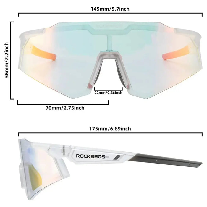 Rockbros SP291 photochromic UV400 cycling glasses - white - Sport products<<<HurtelXML&&&GlassesSIR-OKU<<<Bicycles