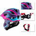 Rockbros TT-32SBPP-S children’s bicycle helmet with detachable chinbar size S - purple-pink - Sport products<<<HurtelXML