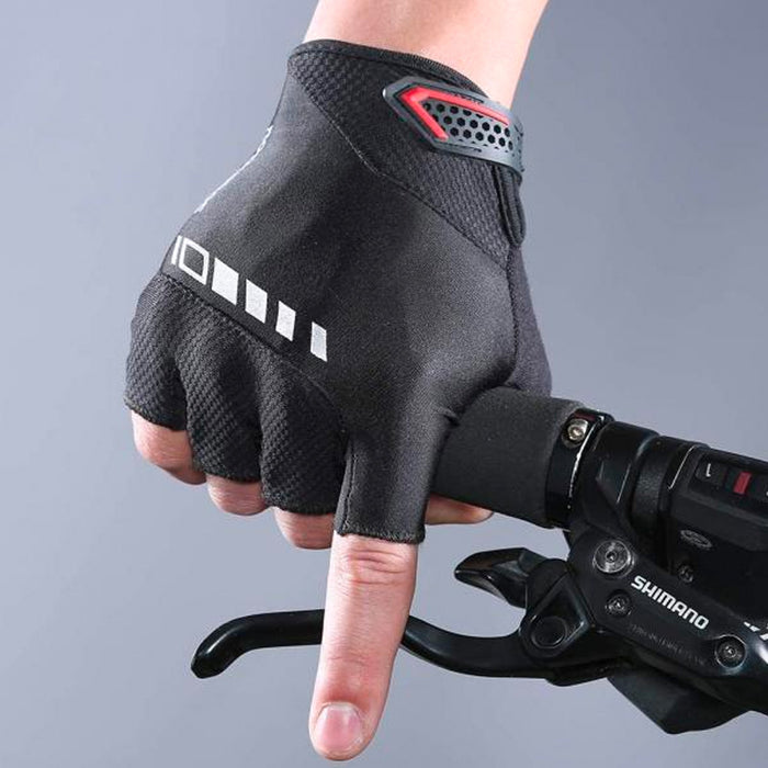 Rockbros S143-BK M cycling gloves with gel inserts - black