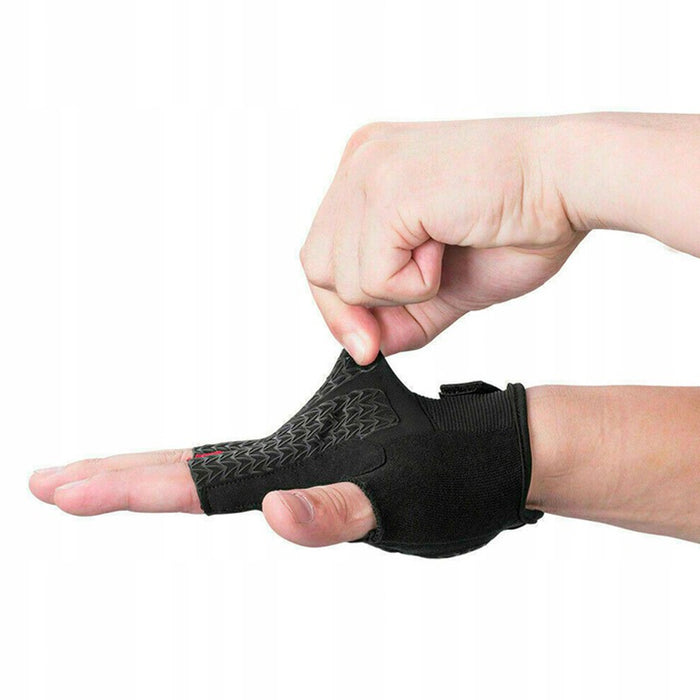 Rockbros S169BGR L cycling gloves with gel inserts - gray