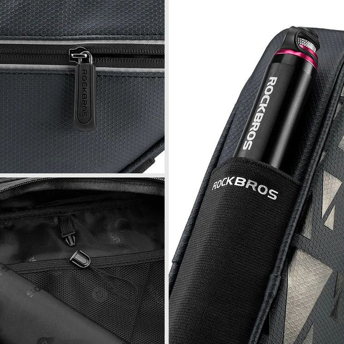 Rockbros B39-2 waterproof bicycle bag for frame - black