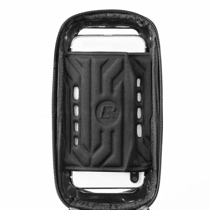 Rockbros B68-1 frame-mounted bicycle bag with phone pocket, 1.7l, black