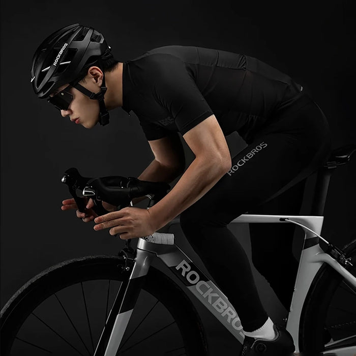 Rockbros 15120002005 Cycling Jersey with Short Sleeves XXL - Black