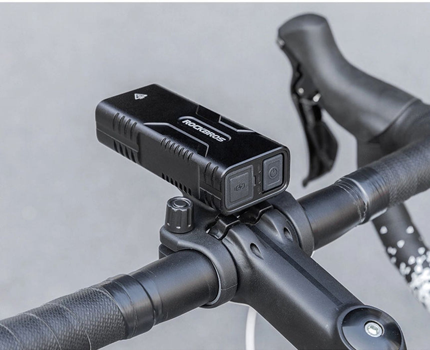 Rockbros 24310002001 bicycle light 850 lm with powerbank function + USB-C - USB-A cable - black