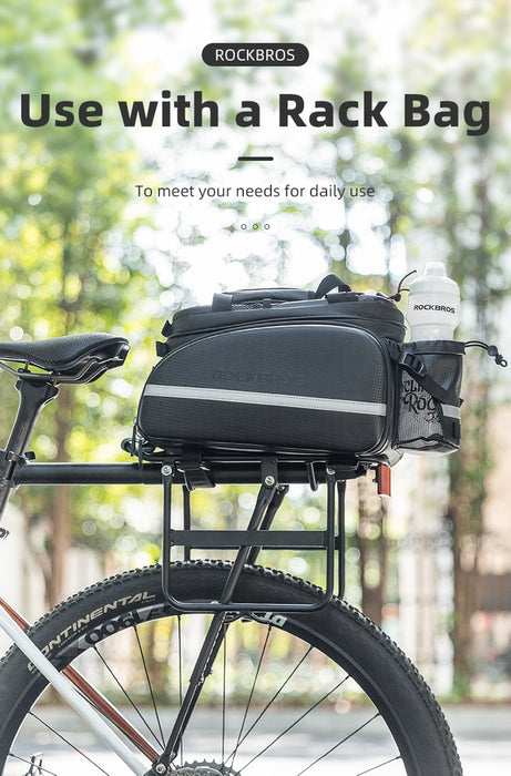 Rockbros 33210004001 bicycle rack with shelf - black