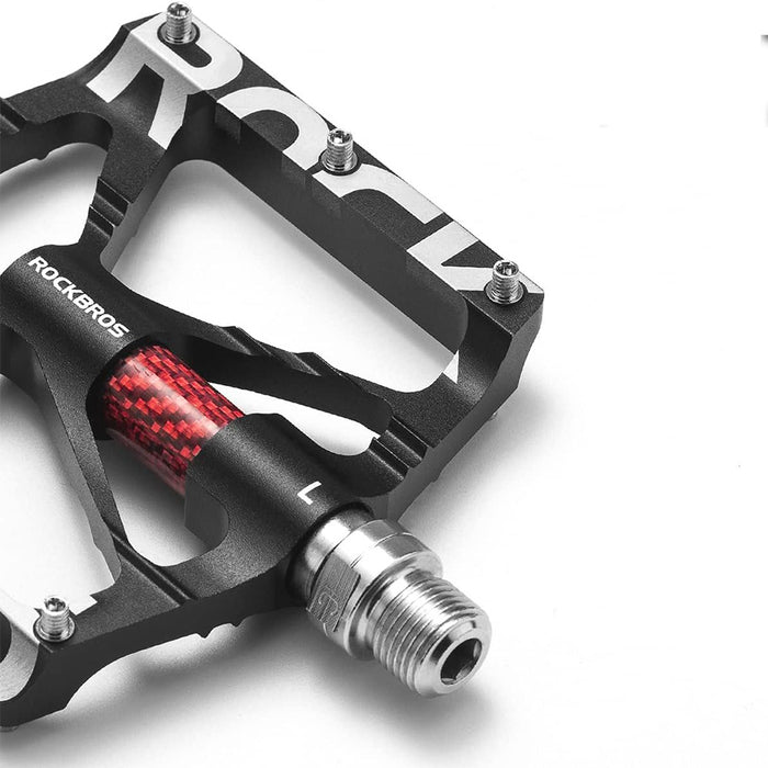 Rockbros 37213071001 Aluminum Alloy Bicycle Pedals - Black