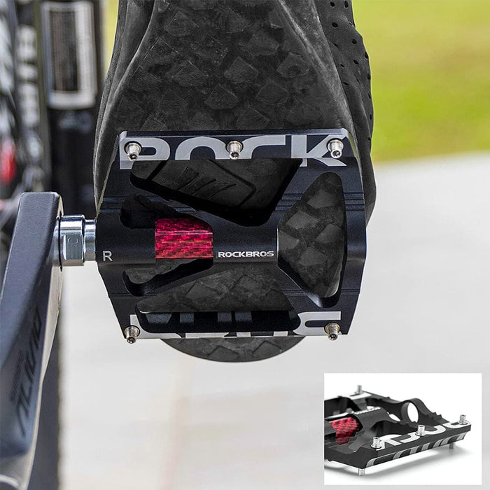 Rockbros 37213071001 Aluminum Alloy Bicycle Pedals - Black