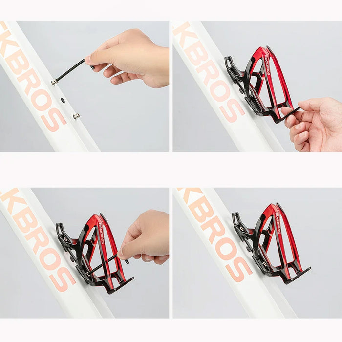 Rockbros FK338 Bike Bottle Holder - Black and Red
