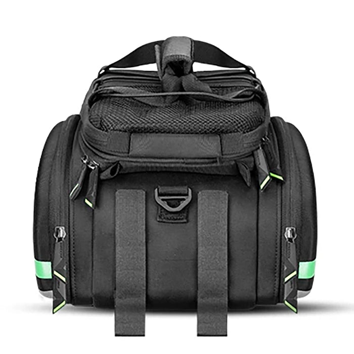Rockbros A6-03BK bicycle bag for trunk 35 l with fold-out pockets - black