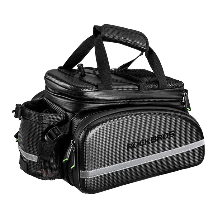 Rockbros A6-6 bicycle bag for trunk, 35 l, with fold-out pockets - black