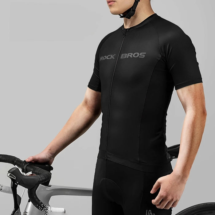 Rockbros 15120002004 Short Sleeve Cycling Jersey XL - Black