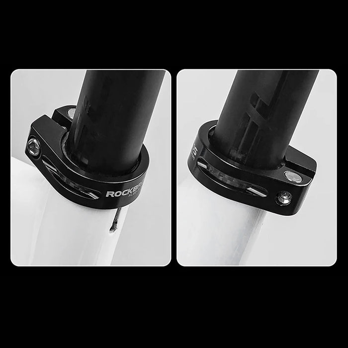 Rockbros 41210091001 bicycle seat clamp - black