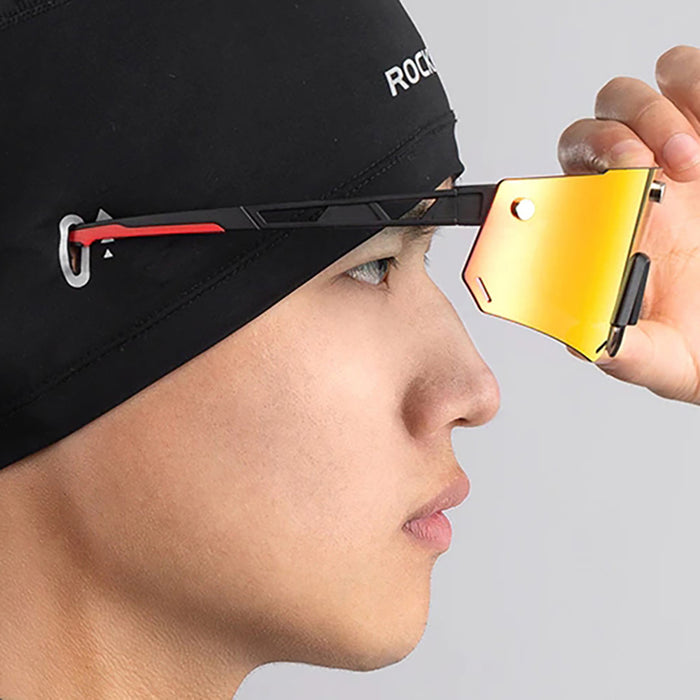 Rockbros YPP037 cycling cap with cutouts for glasses - black