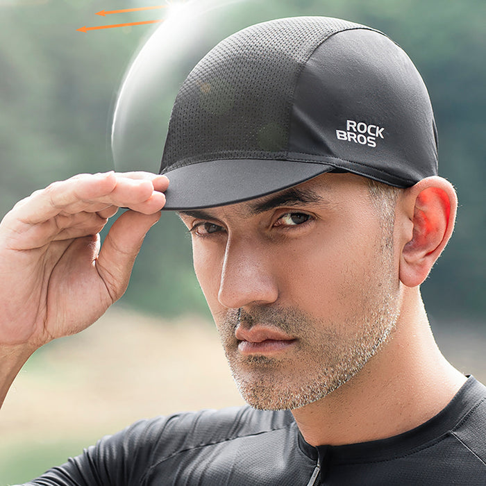Rockbros 18230005001 cycling cap with peak - black