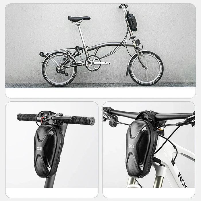 Rockbros bag 3011006301 for the handlebar of a bicycle or scooter 1.3 l - black