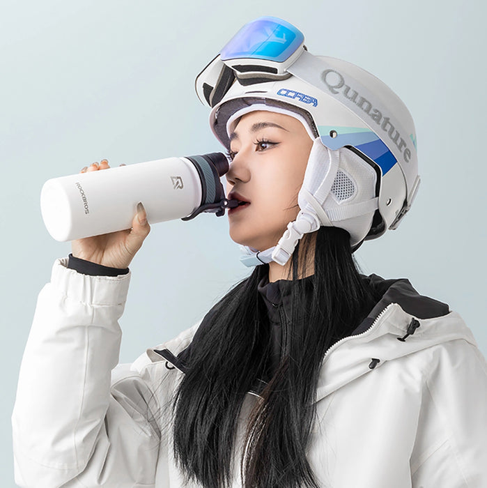 Rockbros 35210029006 thermal bicycle bottle for drinks 650 ml - white