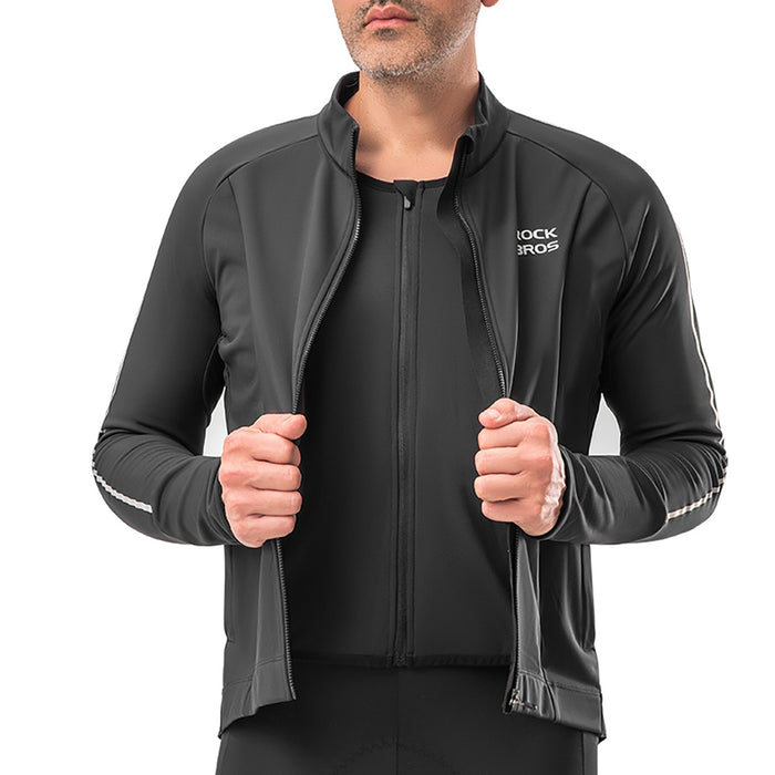 Rockbros Fall/Winter Long Sleeve Cycling Jacket M - Black