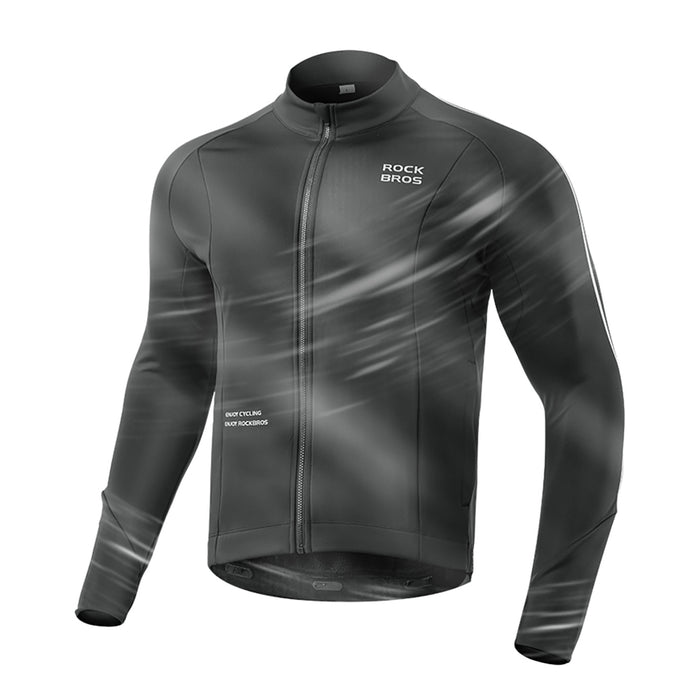 Rockbros Fall/Winter Long Sleeve Cycling Jacket M - Black