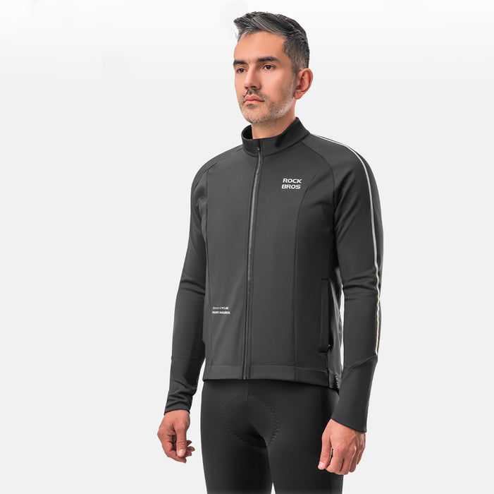 Rockbros Fall/Winter Long Sleeve Cycling Jacket XL - Black
