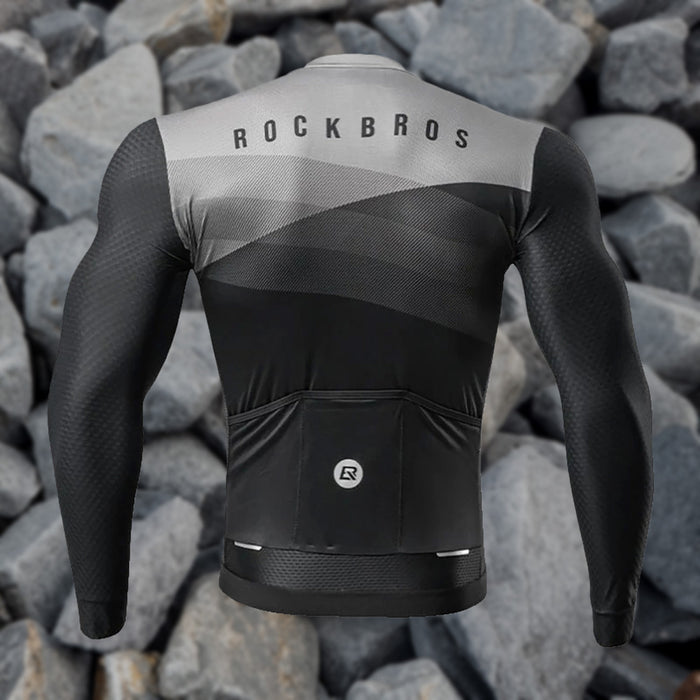 Rockbros 15120009002 Long Sleeve Cycling Jersey Spring/Summer M - Black