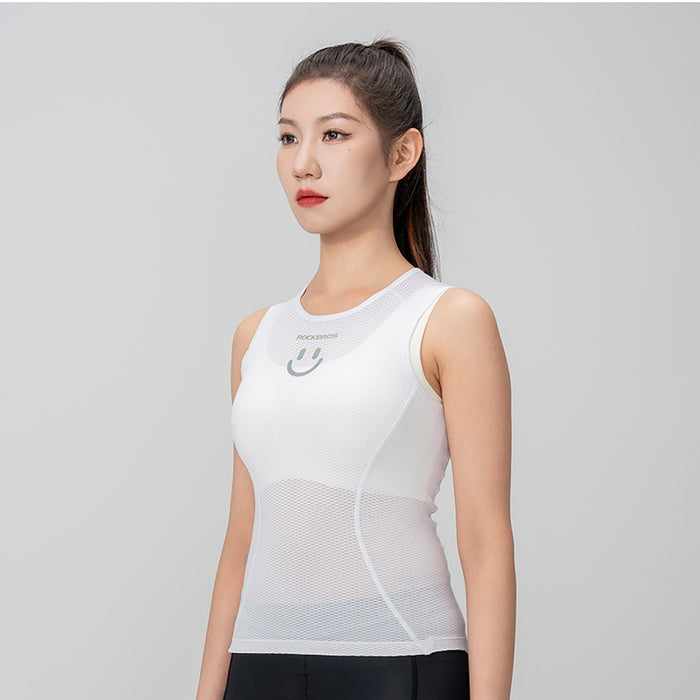 Rockbros YDBX001 Women's Quick-Dry Sleeveless Cycling Jersey XL / XXL - White