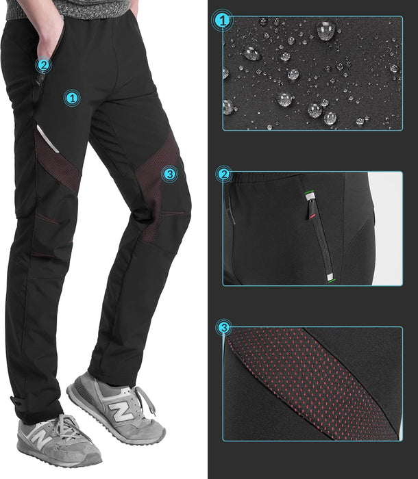 Rockbros Patrol Cycling Windproof Sports Pants Size L - Black