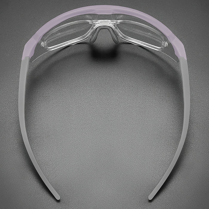Rockbros Polarized Cycling Glasses with UV Protection and Corrective Insert - Purple