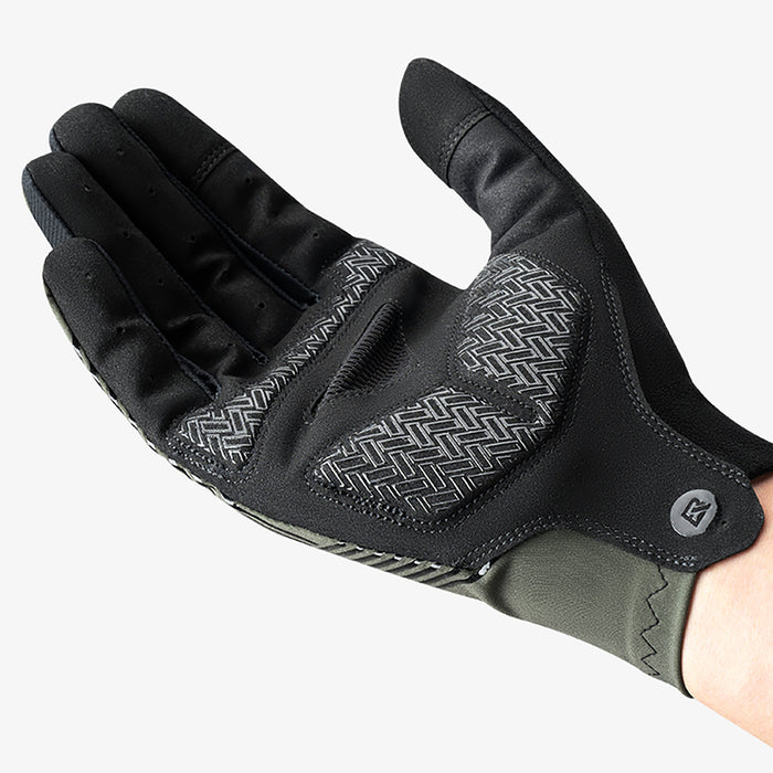 Rockbros cycling gloves spring/summer/autumn, full, size: L - green