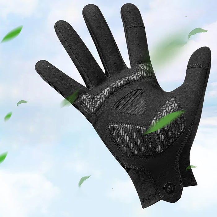 Rockbros cycling gloves spring/summer/autumn, full, size: XL - black