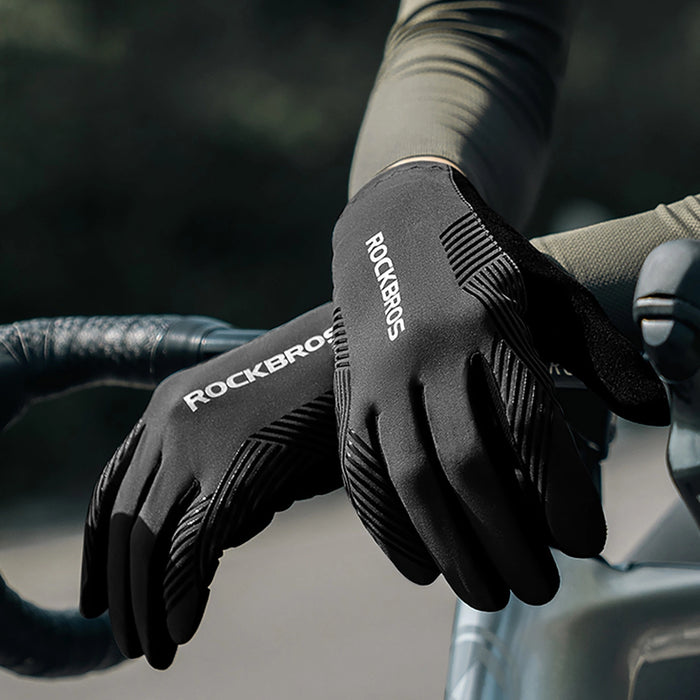 Rockbros cycling gloves spring/summer/autumn, full, size: S - black