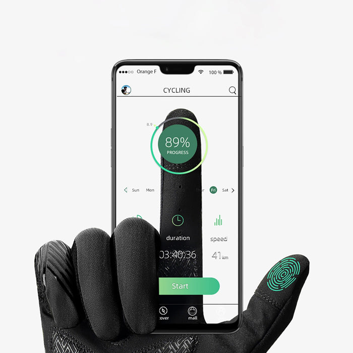 Rockbros cycling gloves spring/summer/autumn, full, size: S - black