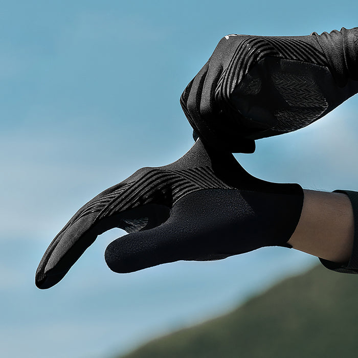 Rockbros cycling gloves spring/summer/autumn, full, size: XXL - black