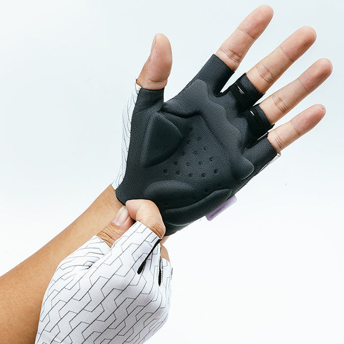 Rockbros MTB cycling gloves size: L - white and black