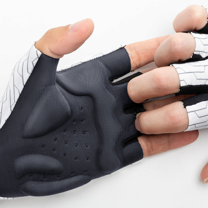 Rockbros MTB cycling gloves size: L - white and black