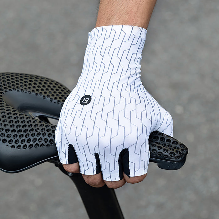 Rockbros Road Cycling Gloves Size: M - Black and White