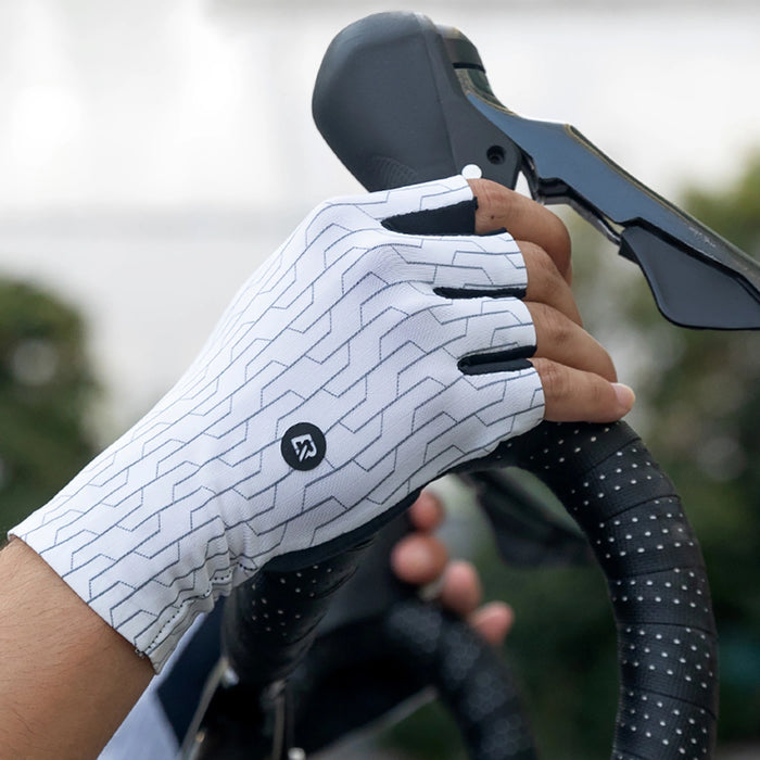 Rockbros Road Cycling Gloves Size: S - Black and White
