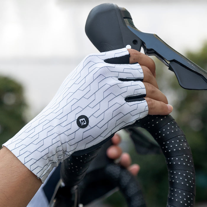 Rockbros Road Cycling Gloves Size: XL - White/Black