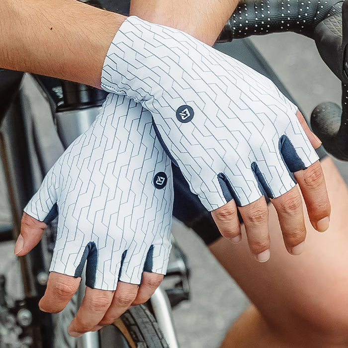 Rockbros Road Cycling Gloves Size: XL - White/Black