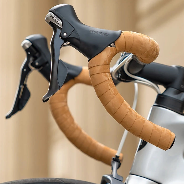 Rockbros PU Handlebar Tape &quot;Velour&quot; Pattern - Brown