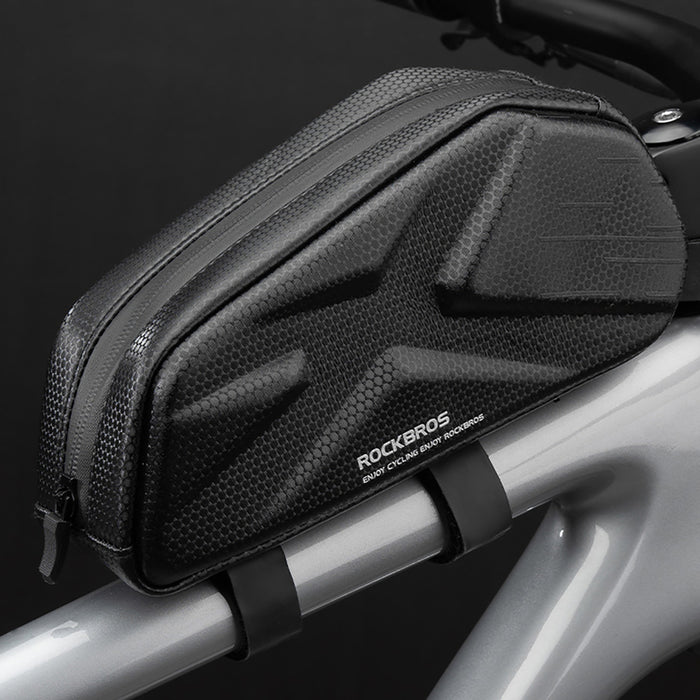 Rockbros Bike Bag, Rigid, Frame, Top Tube, 1.4l - Black