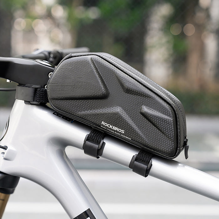 Rockbros Bike Bag, Rigid, Frame, Top Tube, 1.4l - Black