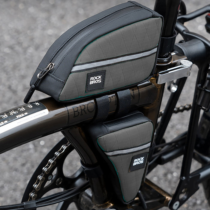 Rockbros Triangle Bike Frame Bag 0.8l - Brown