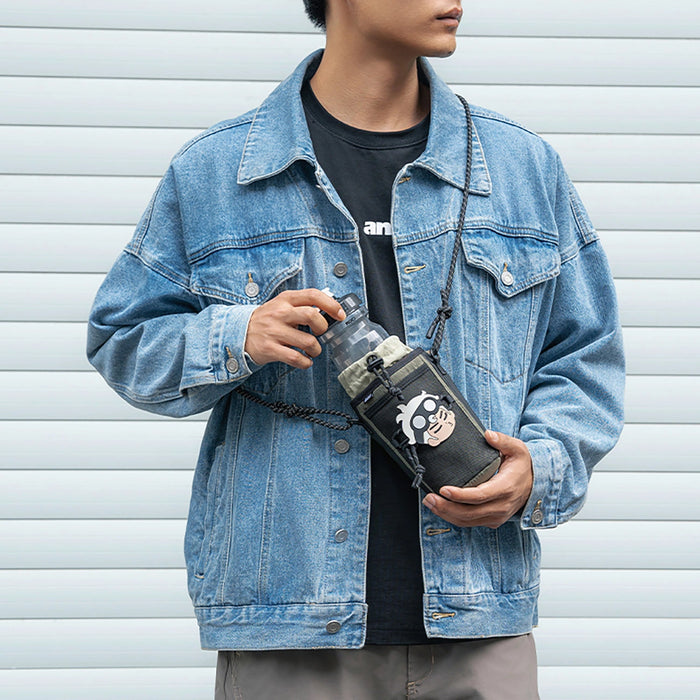 Rockbros Travel Bottle Bag with Shoulder Strap 1l - Green