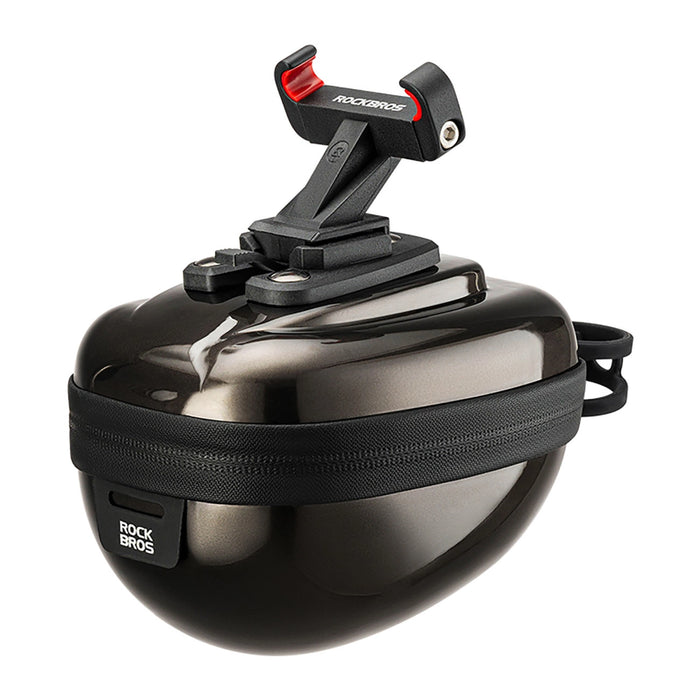 Rockbros Rigid Hard Shell Compact Saddle Bag 0.4l - Black