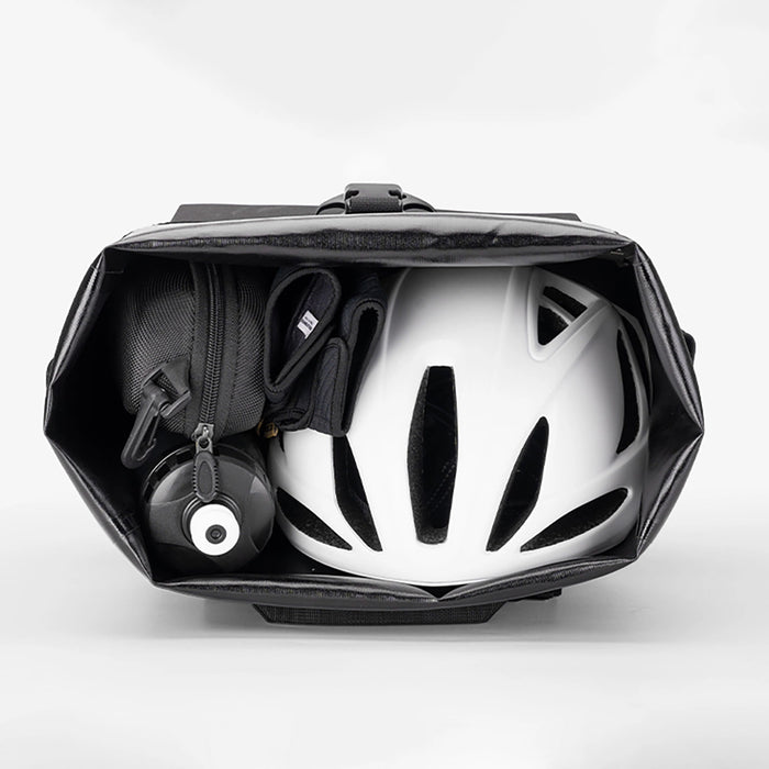 Rockbros Bike Bag with Backpack Function, Waterproof, with Helmet Attachment 18l - Black