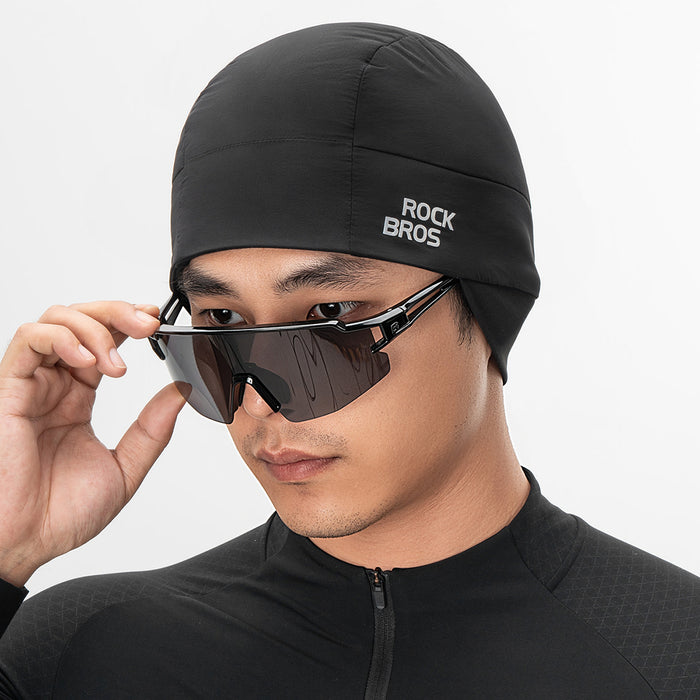 Rockbros M015 Winter Reversible Cycling Cap Size 54-61 cm - Black