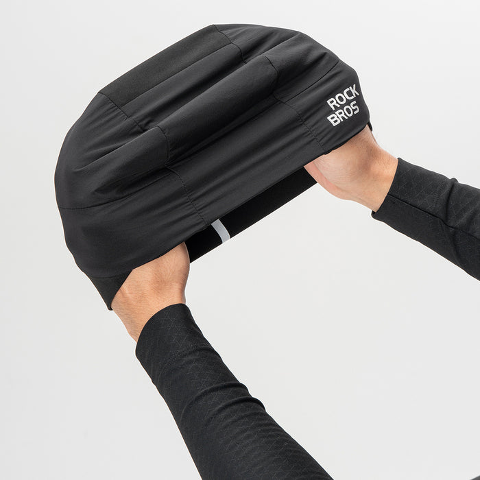 Rockbros M015 Winter Reversible Cycling Cap Size 54-61 cm - Black