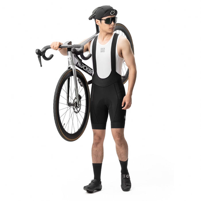 Rockbros YDDK009 Men's Cycling Bib Shorts with Pad Size M - Black