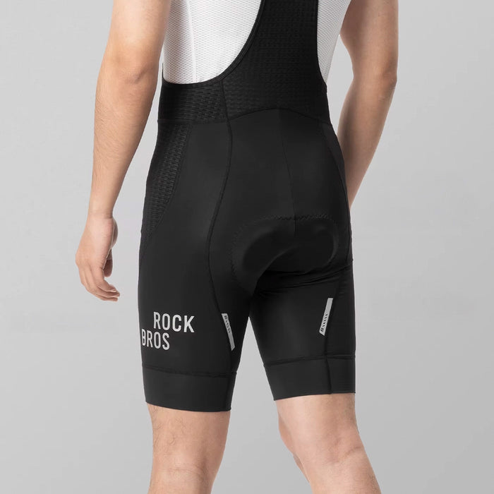 Rockbros YDDK009 Men's Cycling Bib Shorts with Pad Size M - Black